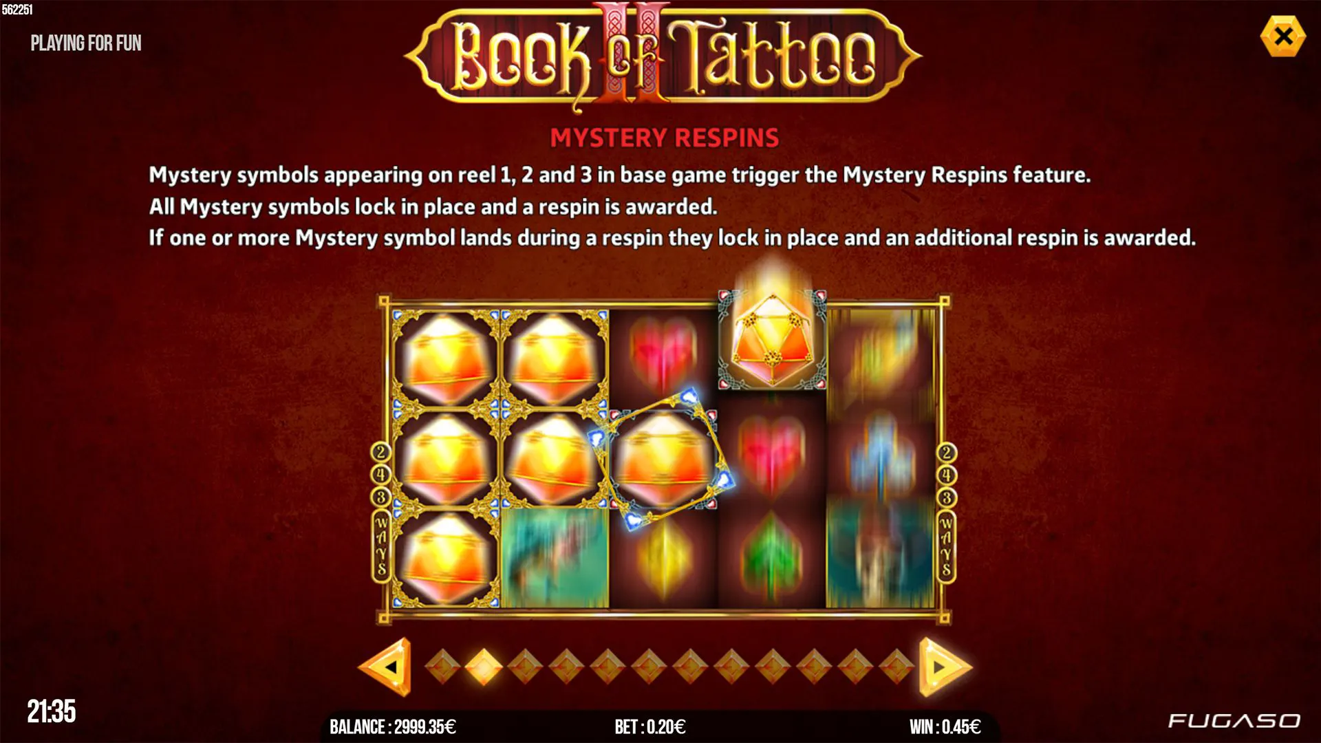 Book of Tattoo 2 Mystery Respins