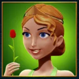 Er Colosseo symbol Lady holding a rose