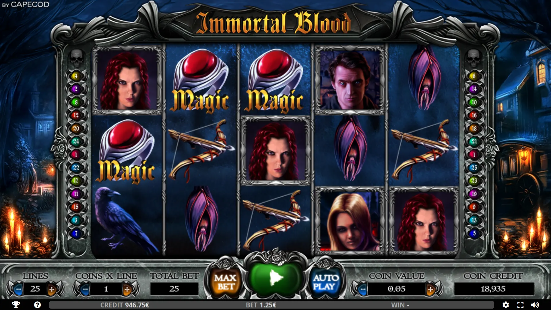Immortal Blood Bonus Game