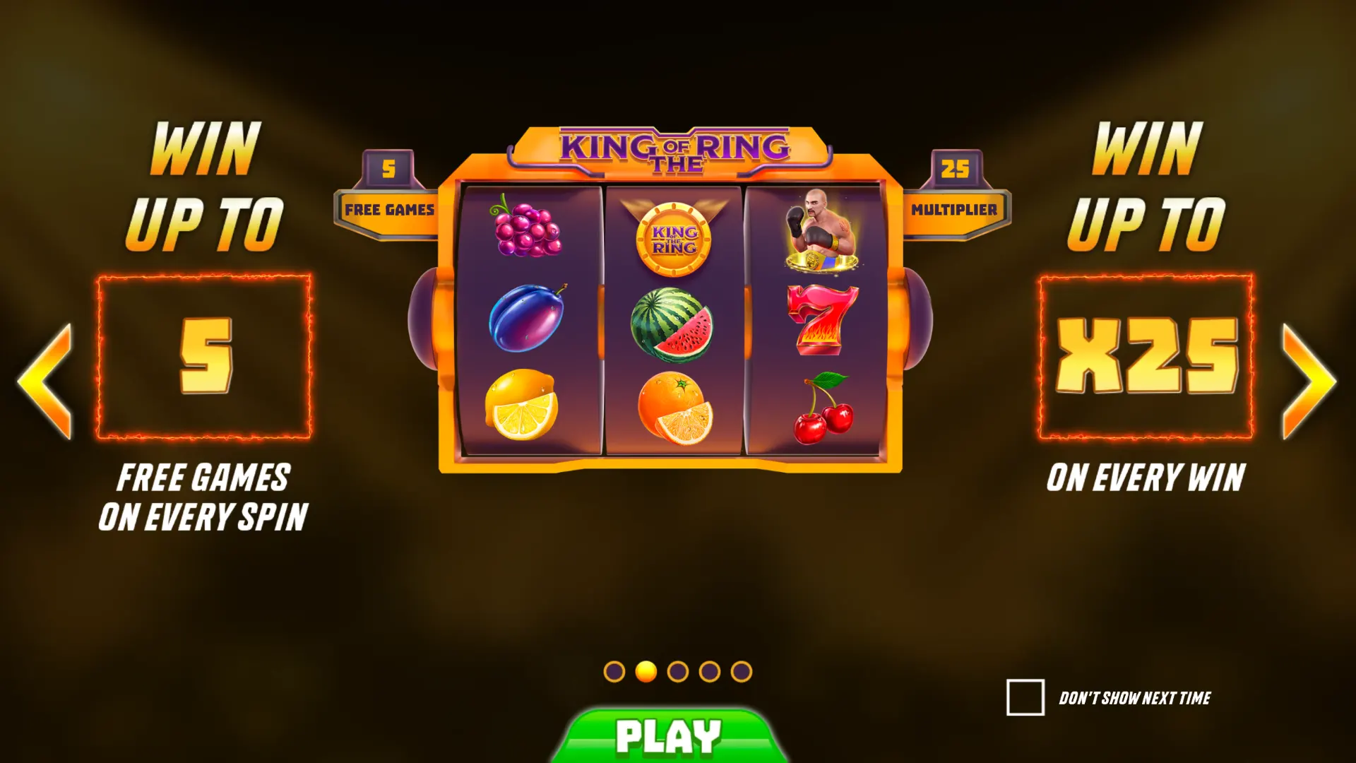 King of the Ring Free Spins