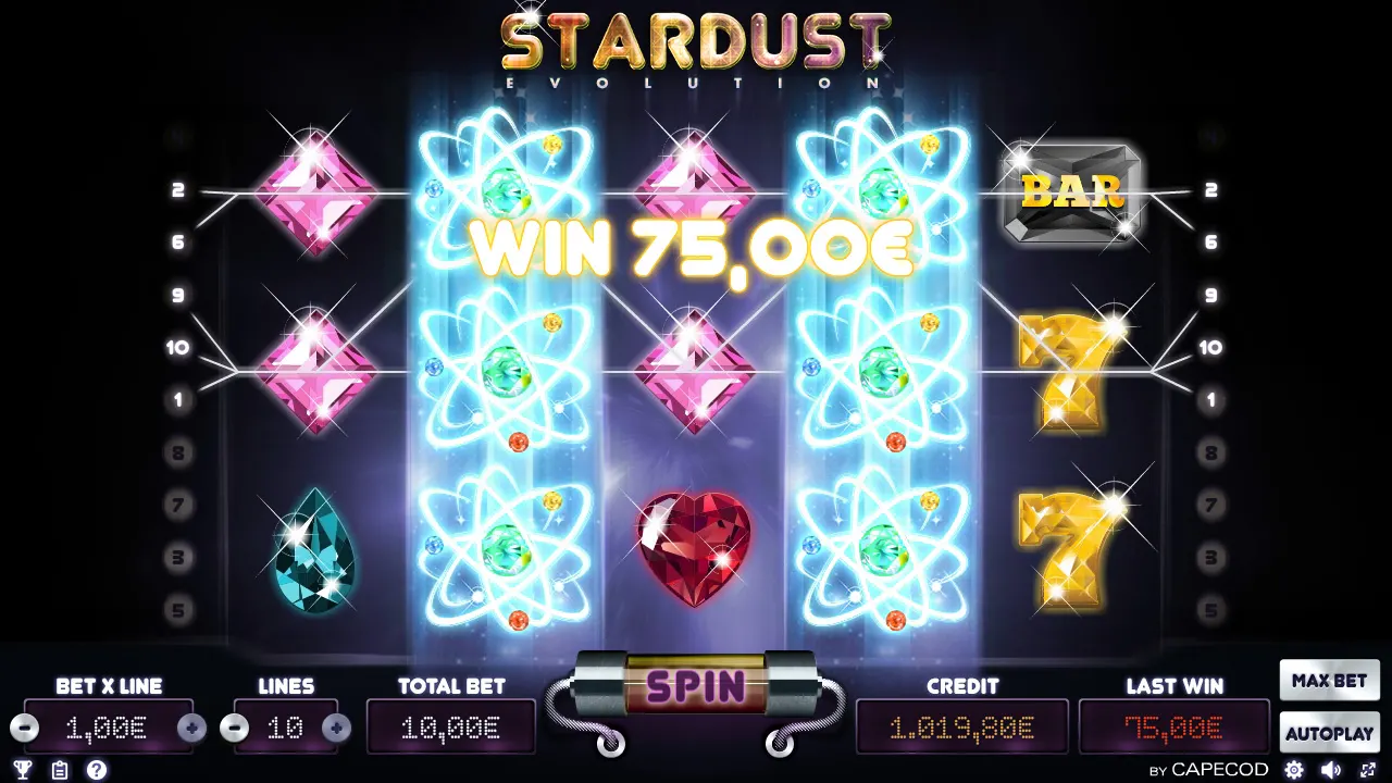 Stardust Evolution Free Spins