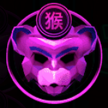 Ancient Warriors™ symbol Monkey Mask