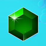 Bubbles & Pearls symbol Green gem