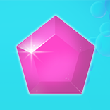 Bubbles & Pearls symbol Pink gem