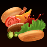 Extra Super Hot Barbeque symbol Hamburger