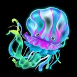 DeeJelly symbol Blue-Green Jellyfish