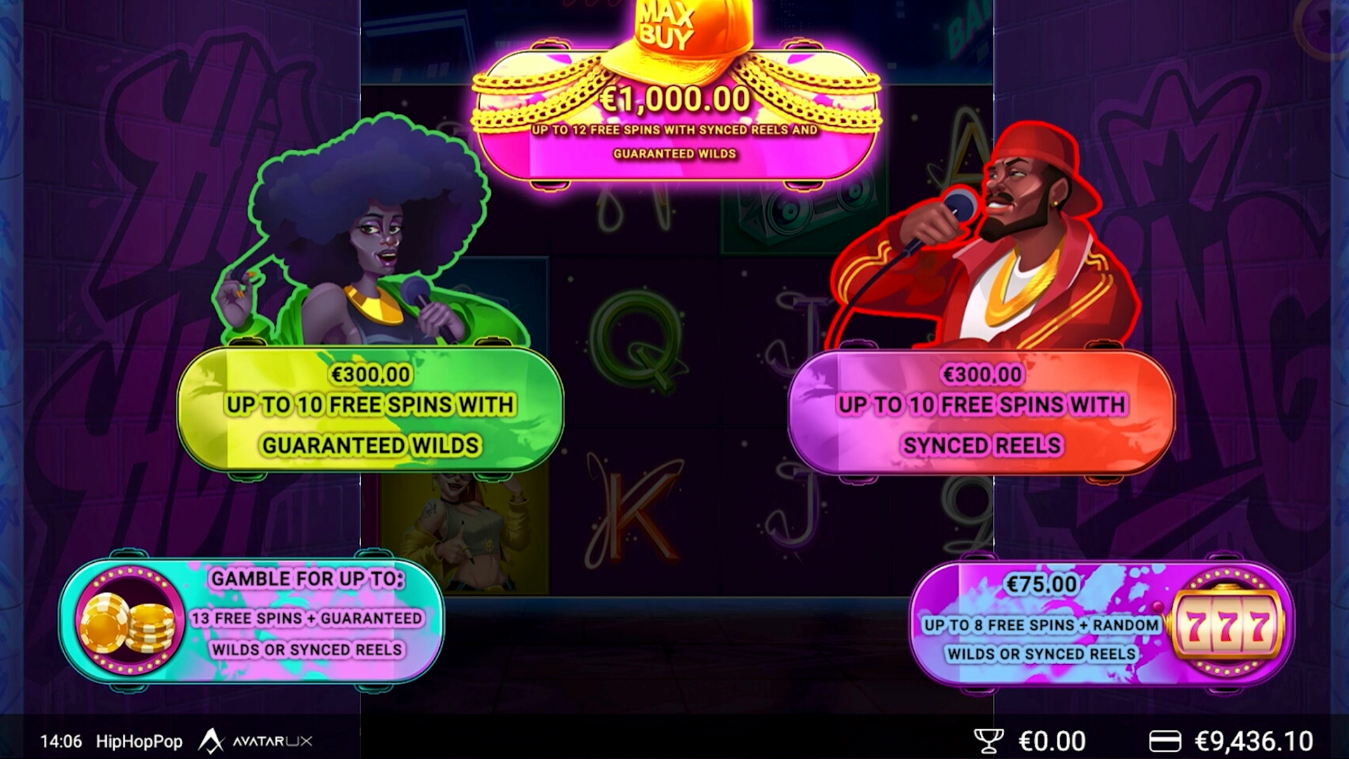 HipHopPop™ Free Spins