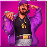 HipHopPop™ symbol Purple Rapper