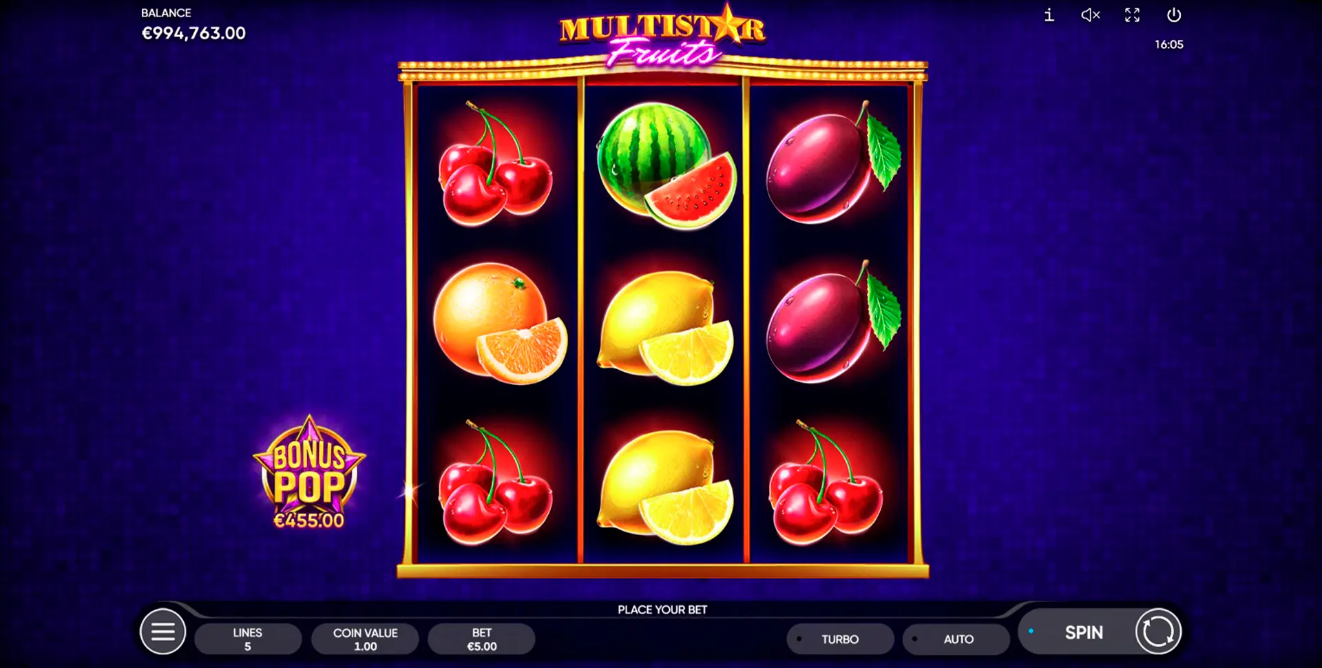 Multistar Fruits Theme