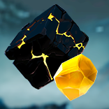 Quartz SiO2 symbol Yellow stone