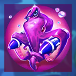 ReefPop™ symbol Purple Octopus