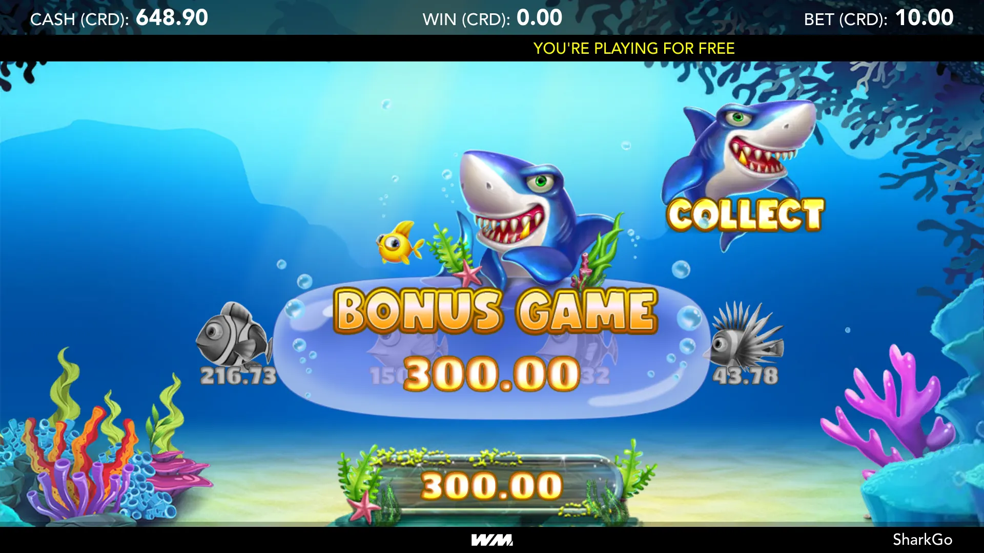 SharkGo Bonus Games