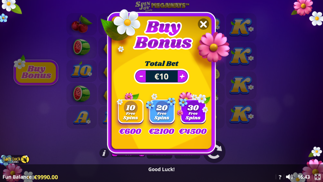 SpinJoy Society Megaways Buy Bonus