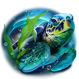 Tiki Goddess symbol Green sea turtle