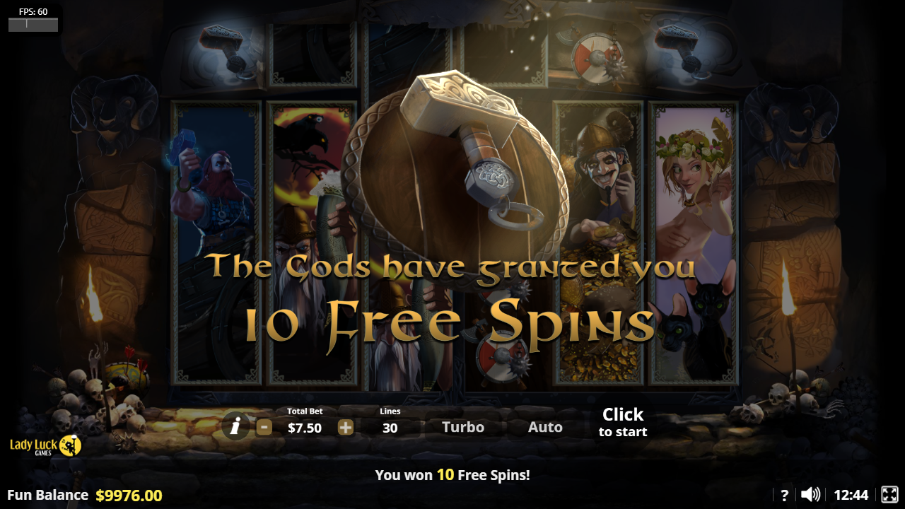 Valhöll: Hall of The Slain Free Spins