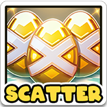 Triple Eggs 100 symbol Golden Egg Scatter