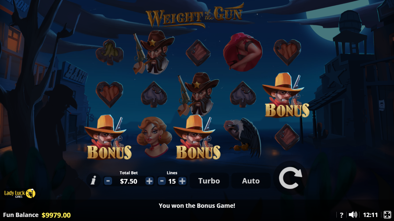 Weight of the Gun Bonus Game