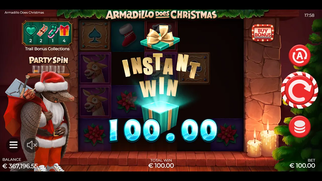 Armadillo Does Christmas Instant Wins