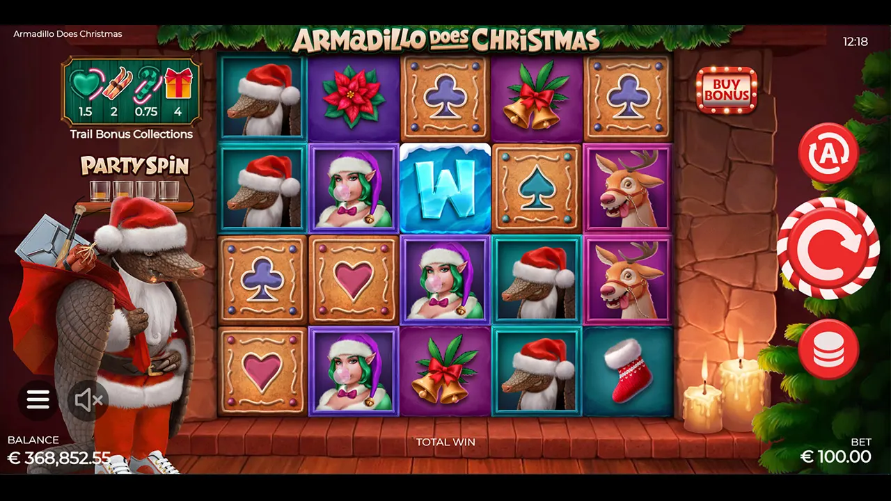 Armadillo Does Christmas Theme