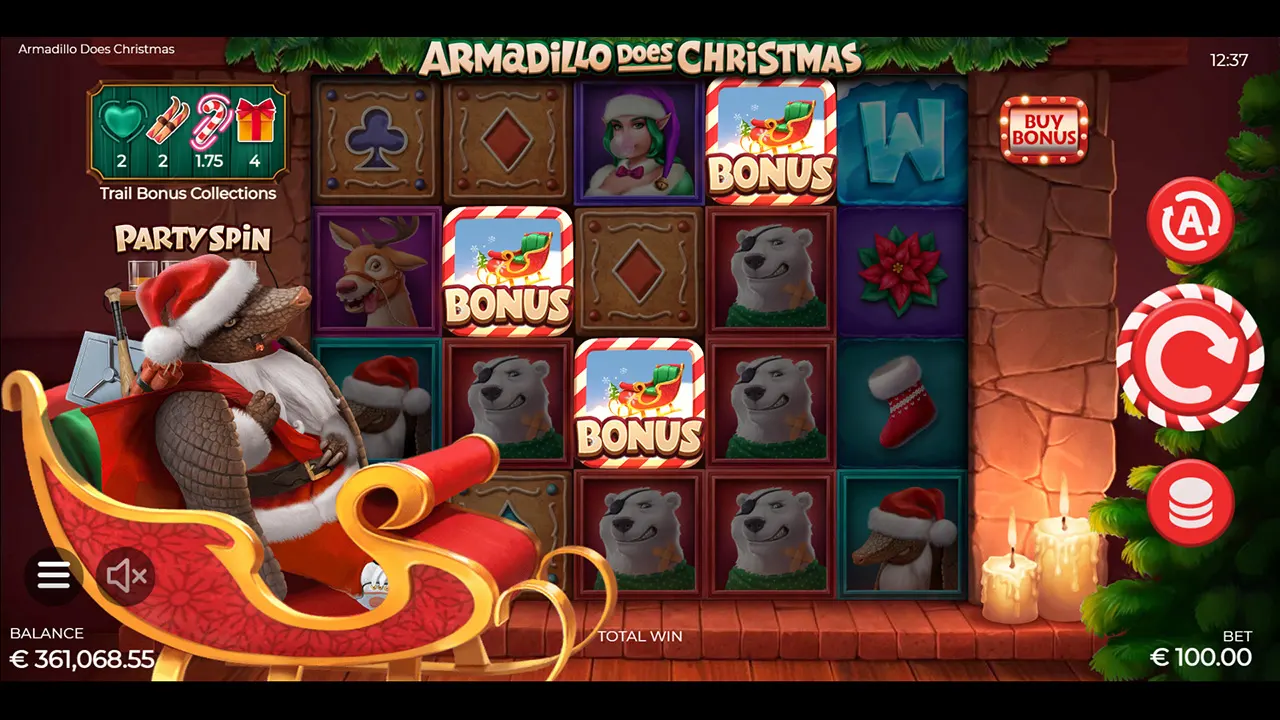 Armadillo Does Christmas Wild