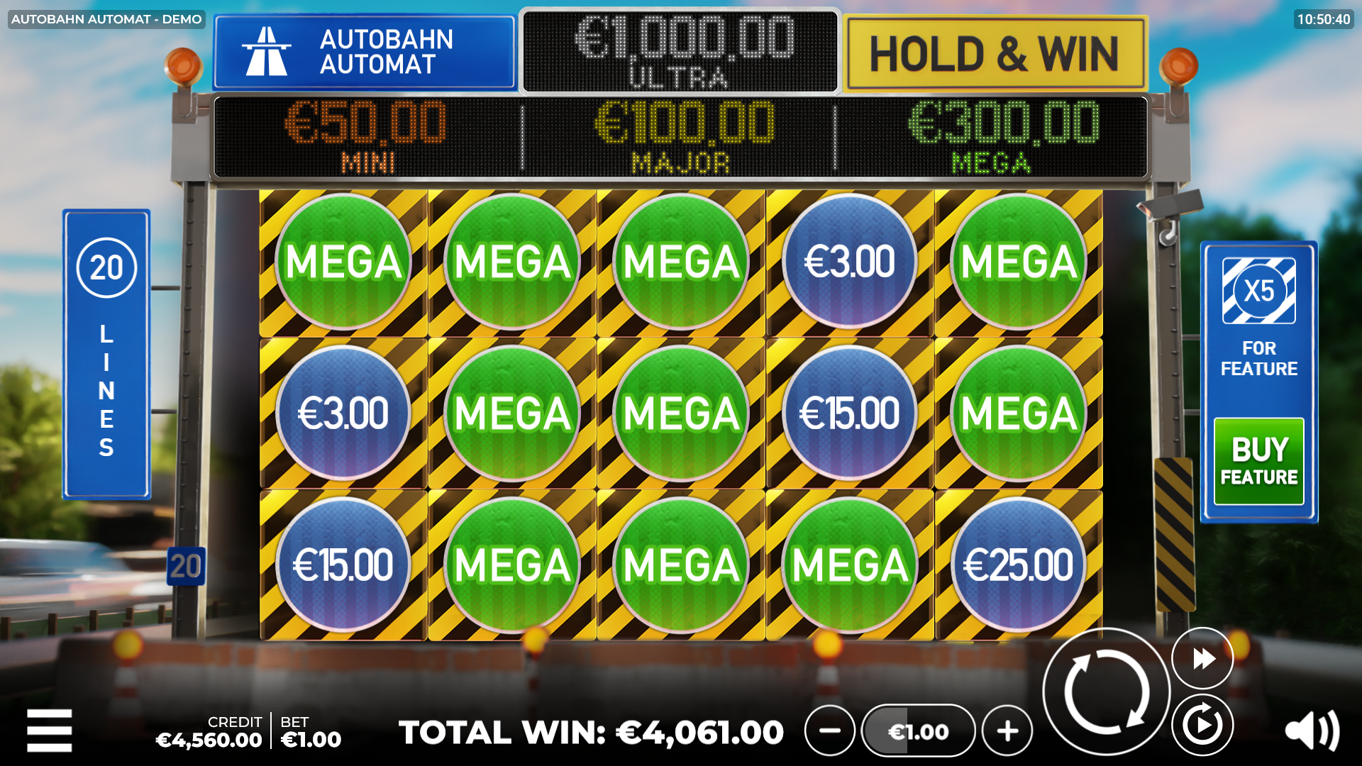 Autobahn Automat Hold and Win