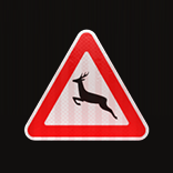 Autobahn Automat symbol Beware of Wild Animals Warning Sign