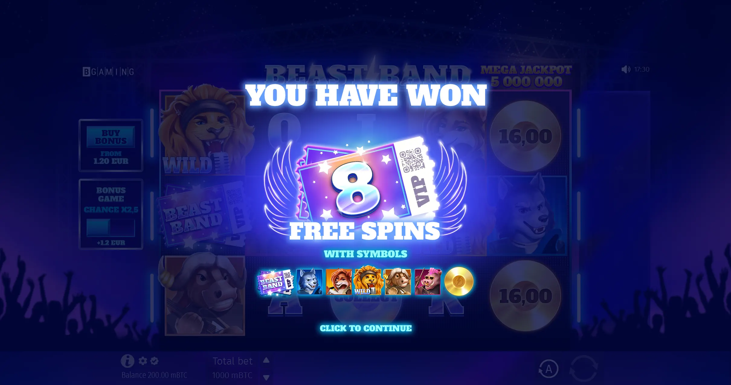 Beast Band Free Spins
