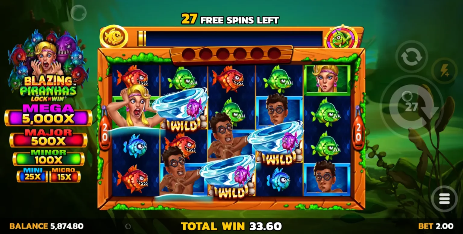 Blazing Piranhas™ Free Spins