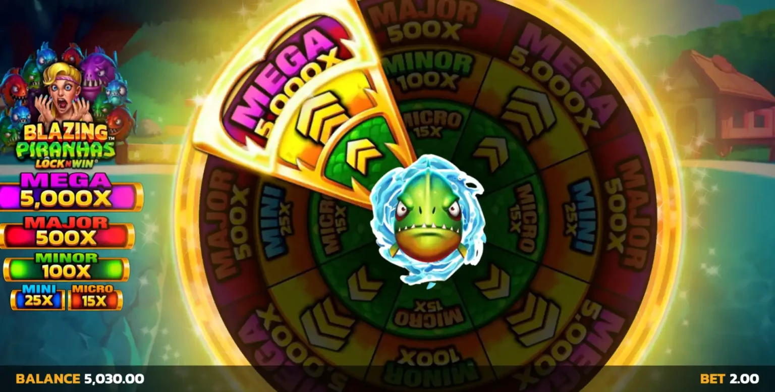 Blazing Piranhas™ Jackpot Wheel