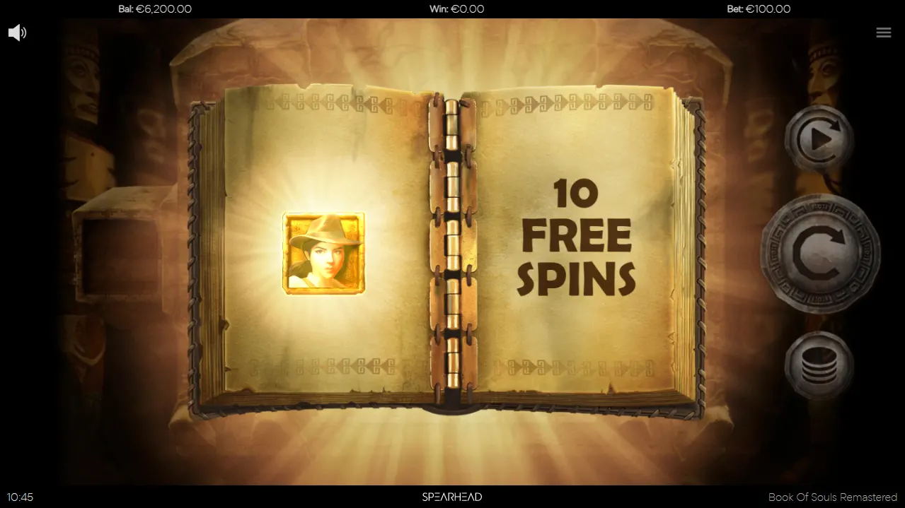 Book of Souls Remastered Free Spins