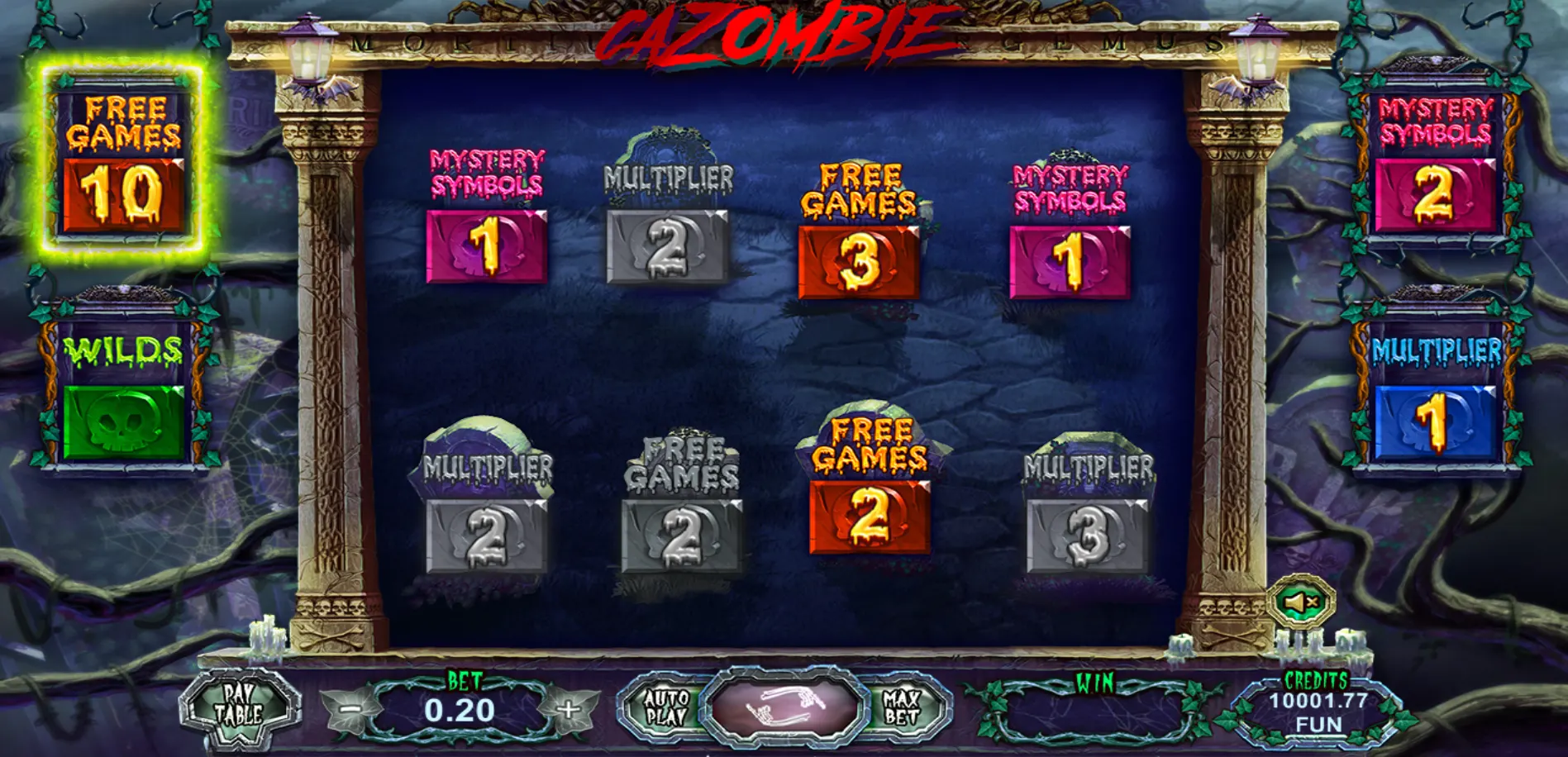 Cazombie Free Spins
