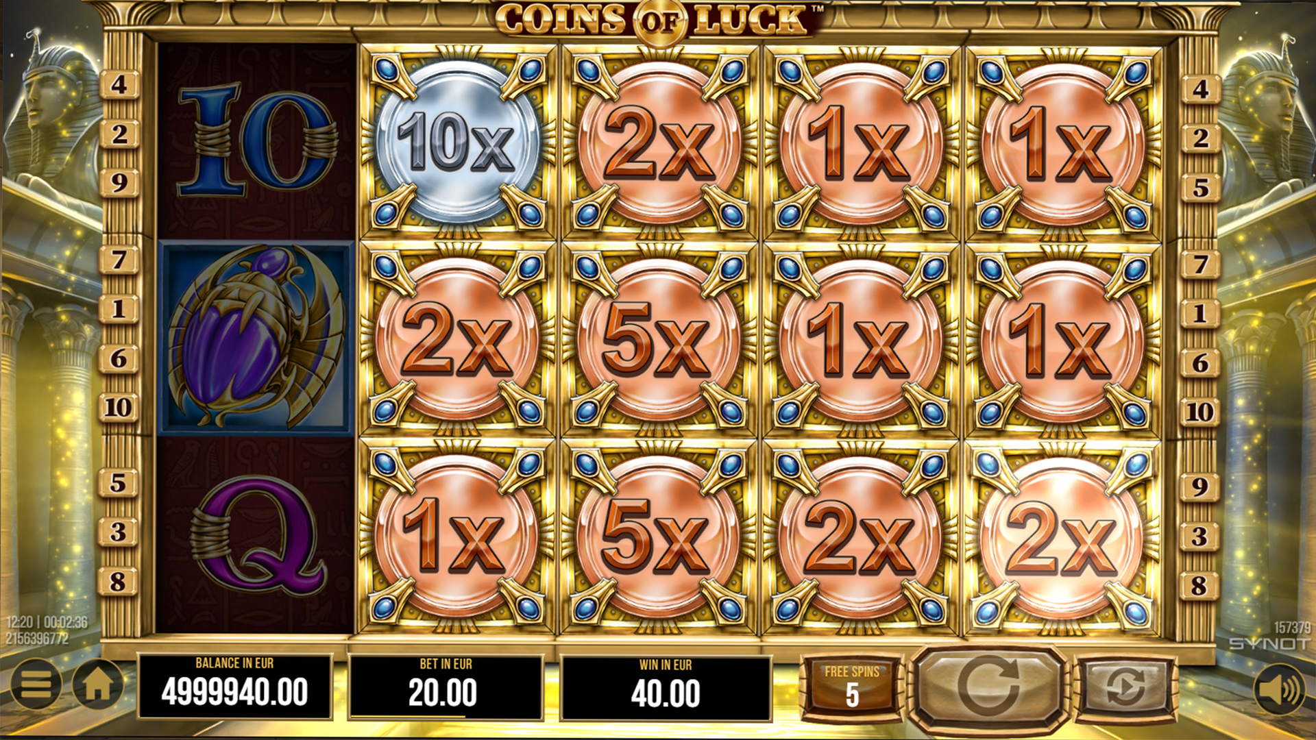 Coins of Luck Slot Free Spins