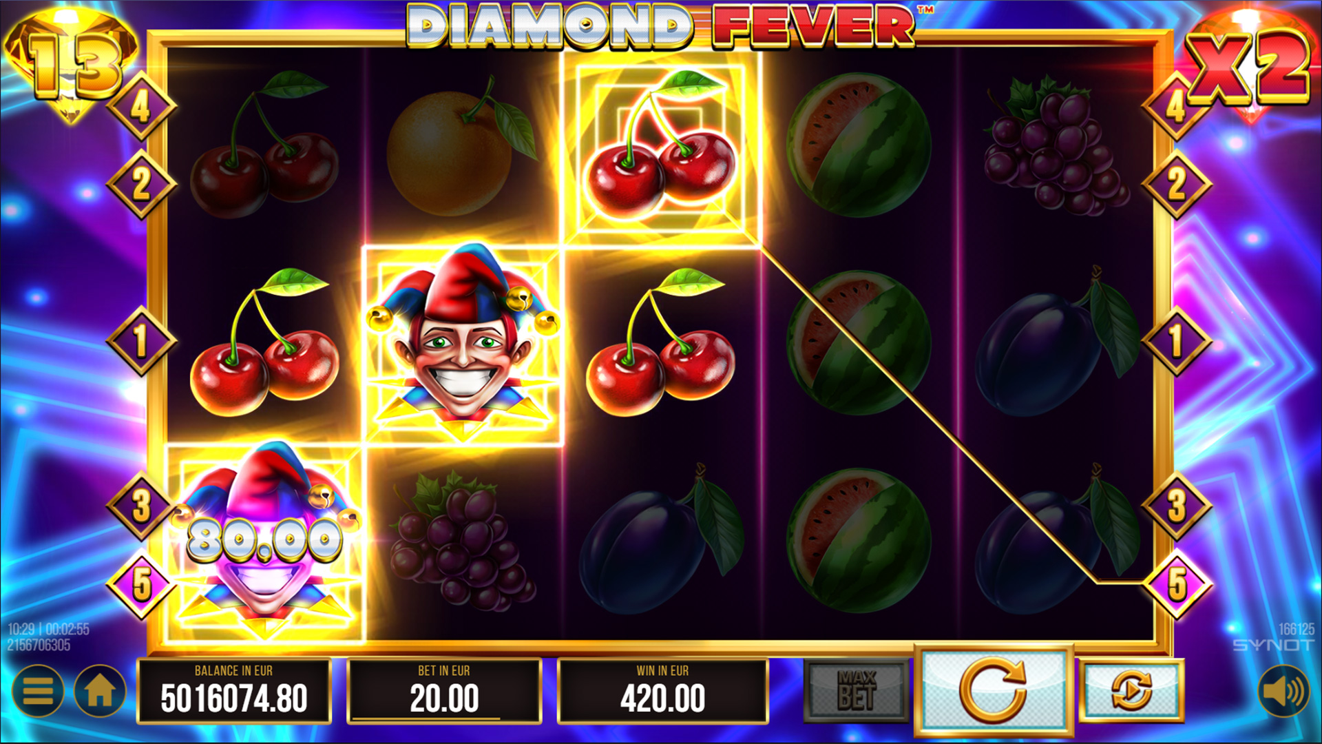 Diamond Fever Multipliers