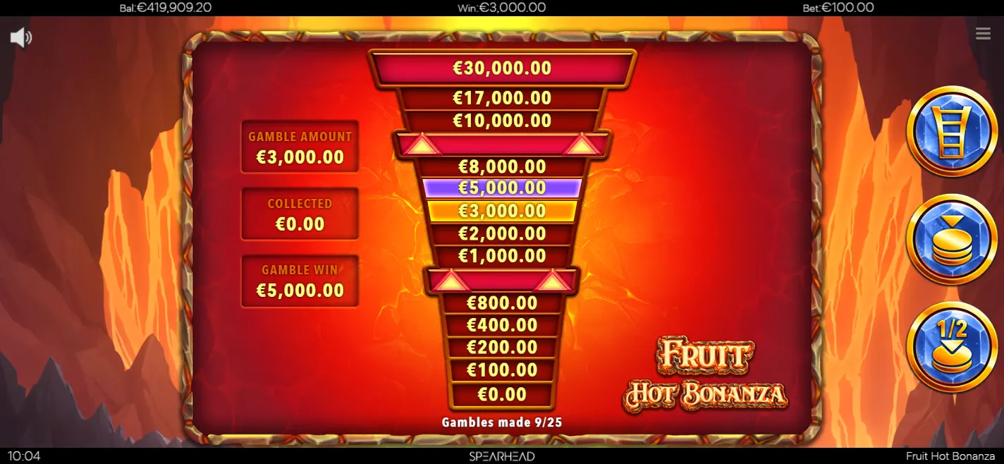 Fruit Hot Bonanza Gamble Ladder