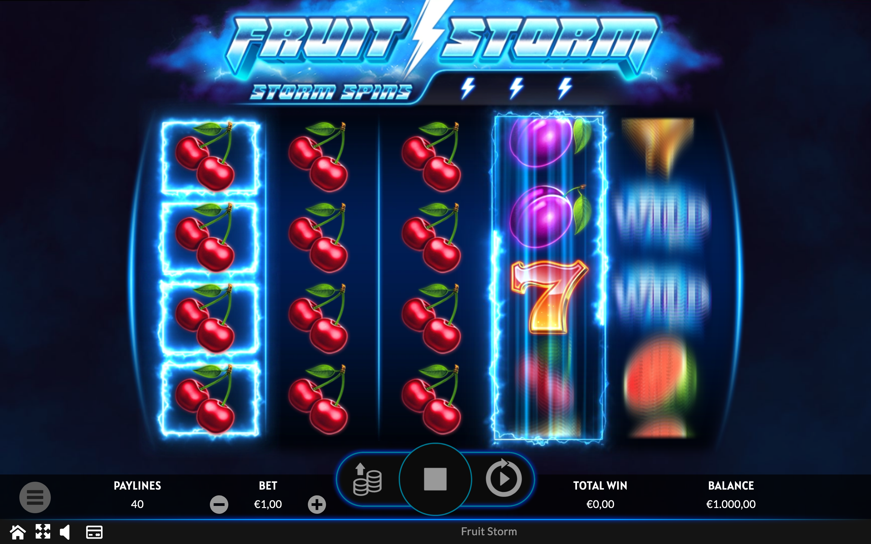 Fruit Storm Spins Feature
