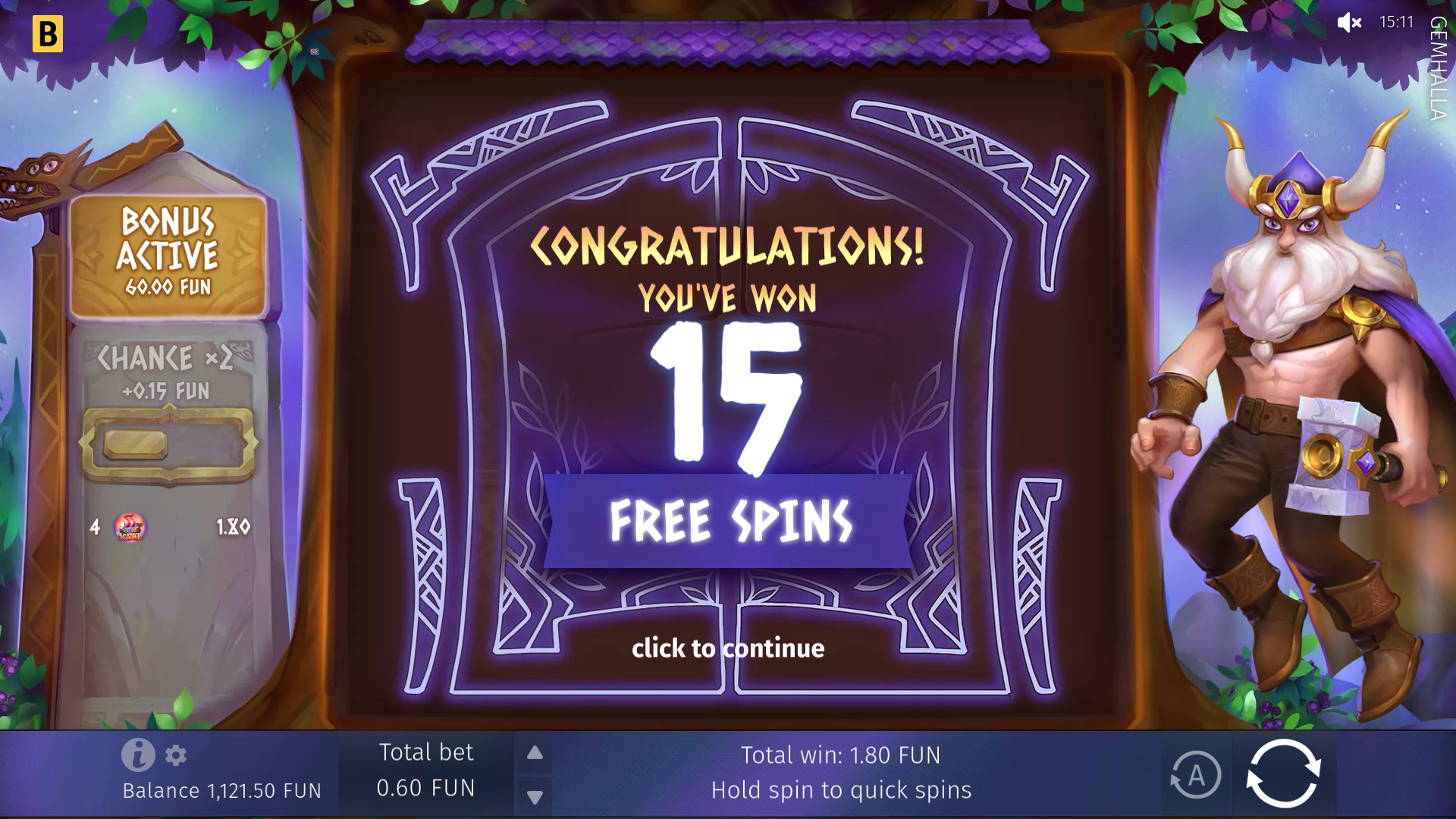 Gemhalla Free Spins