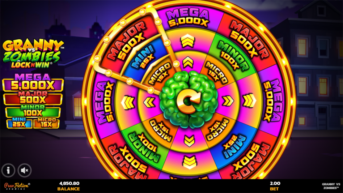 Granny vs Zombies Jackpot Wheel