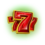 Green symbol Red lucky seven