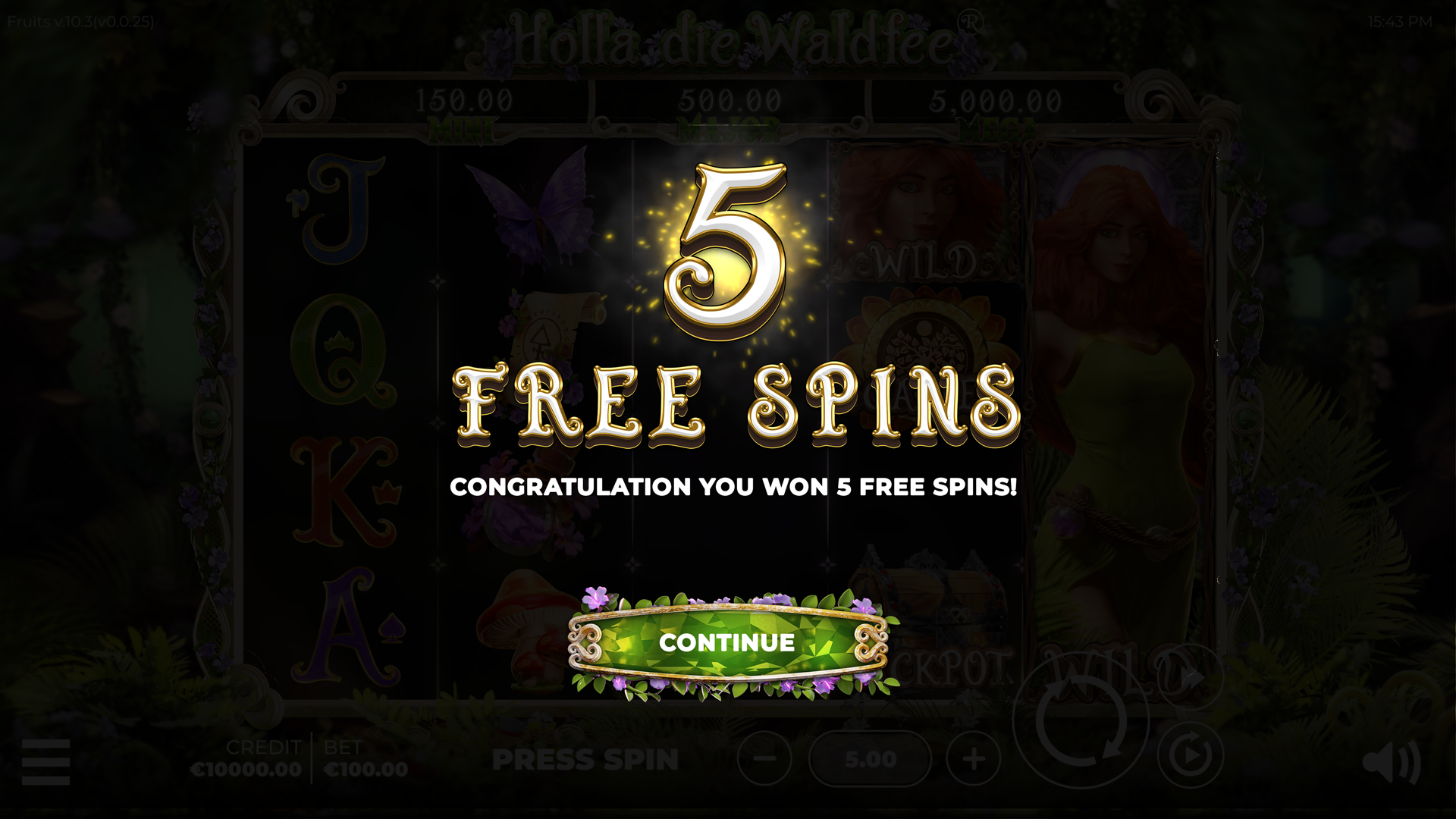 Holla die Waldfee Free Spins