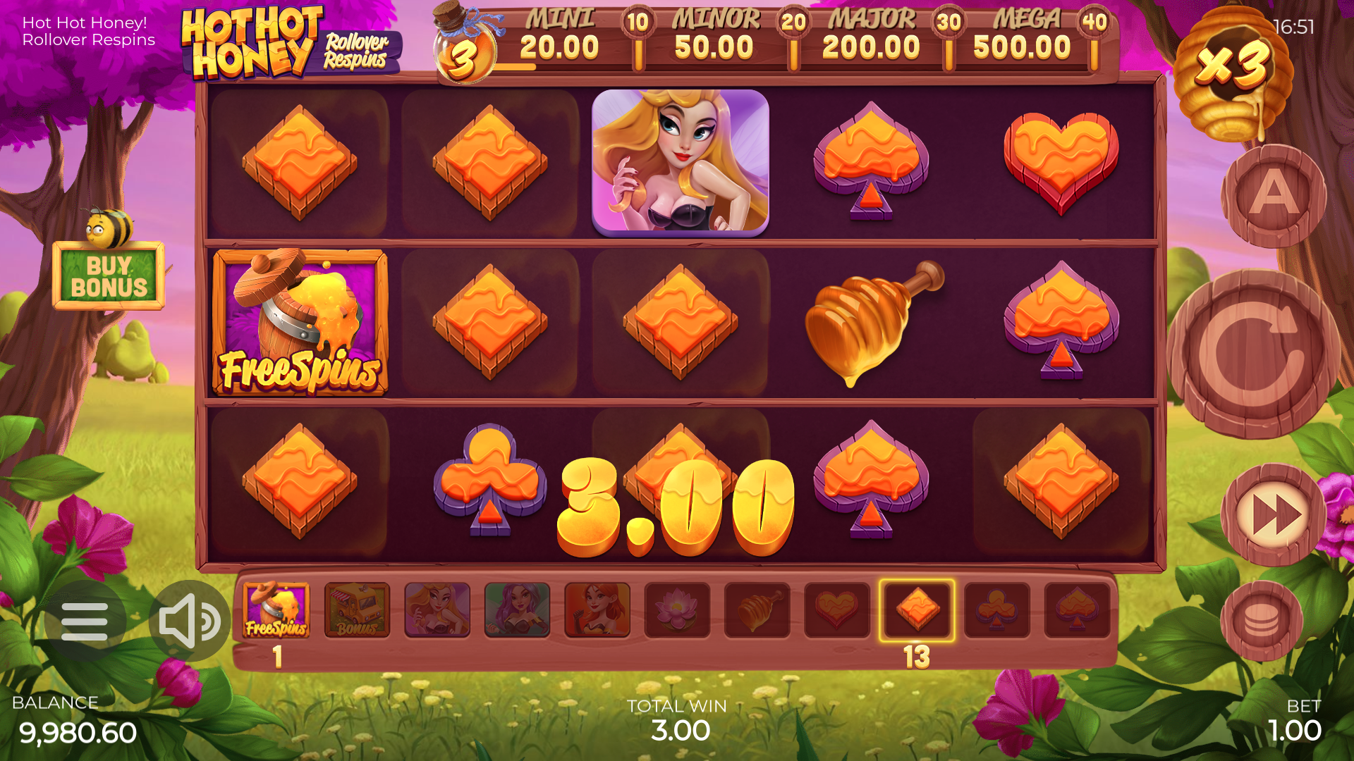 Hot Hot Honey Free Spins