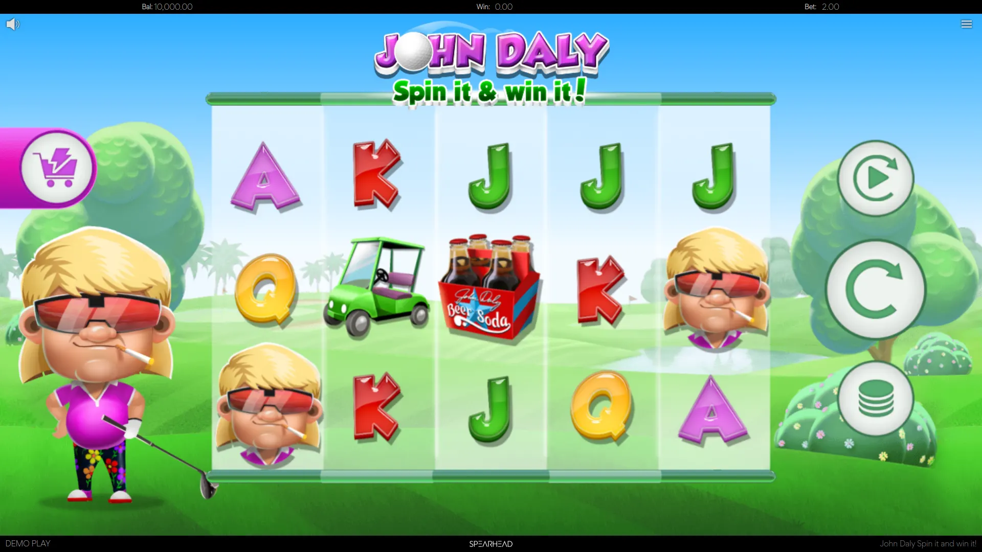 John Daly Spin it and Win it Theme