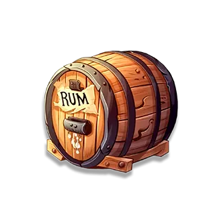 Lord of the Seas symbol Barrel of Rum (Re-Spin exclusive)