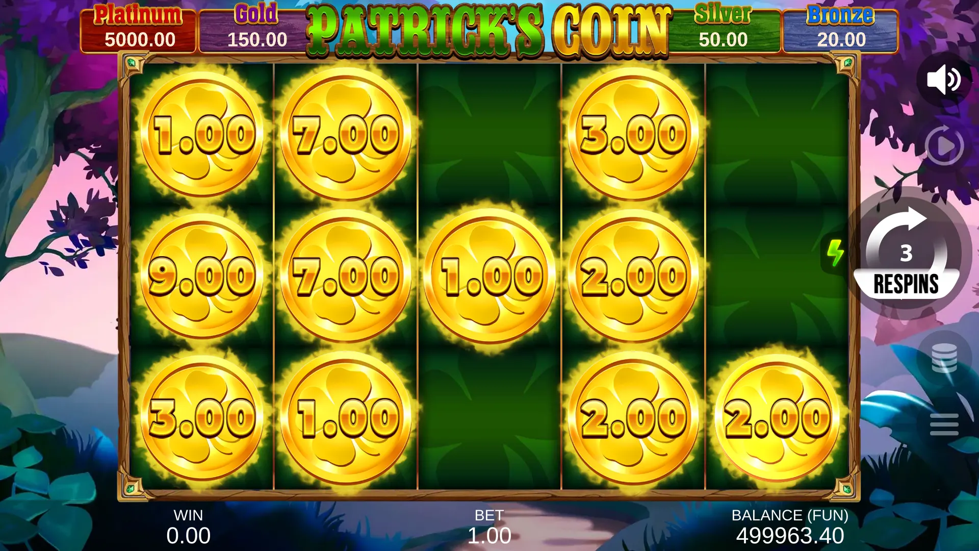 Patrick’s Coin: Hold the Spin Bonus Game