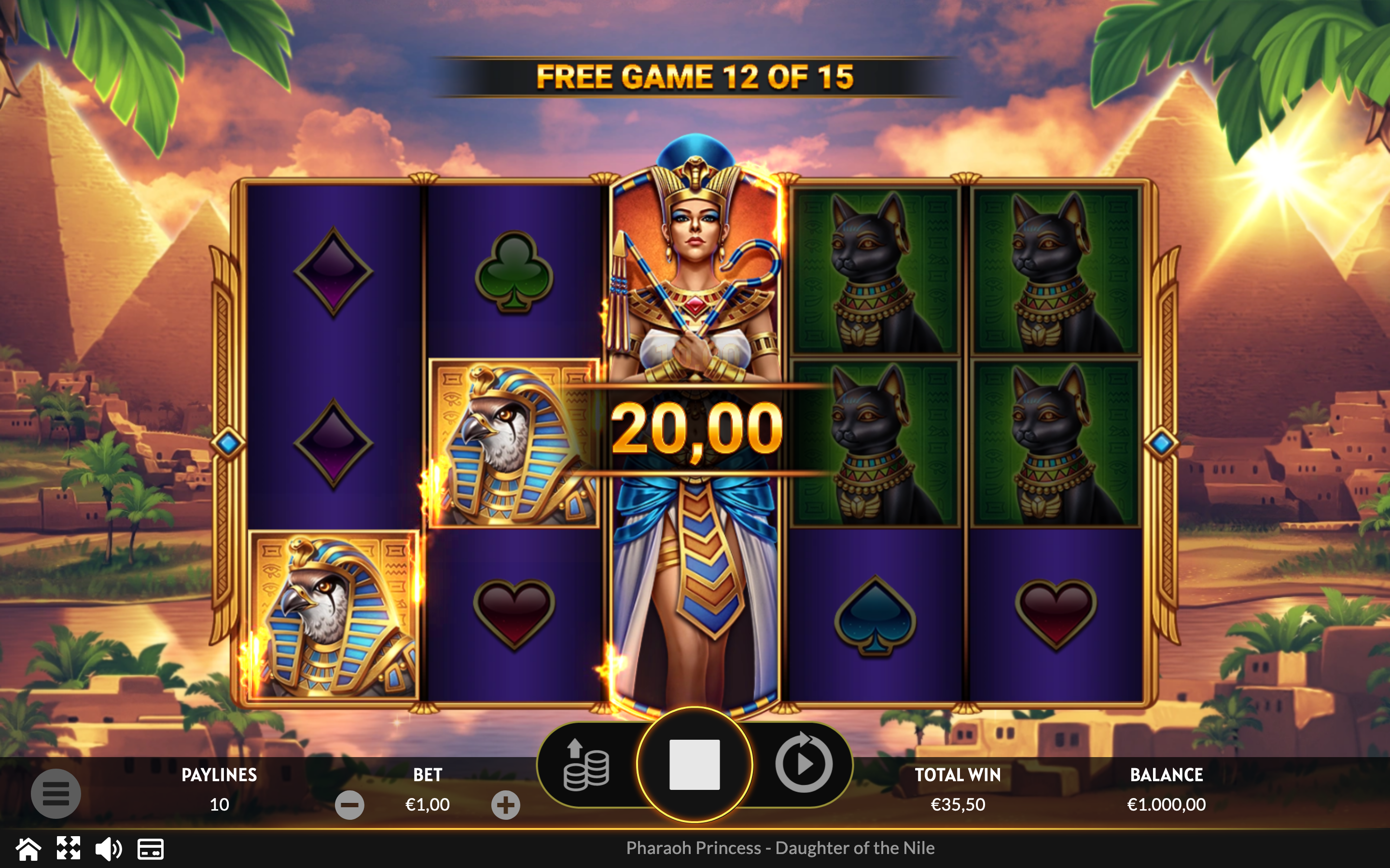 Pharaoh Princess - Daughter of the Nile Free Spins