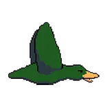 The Last Quack symbol Dark Green Duck
