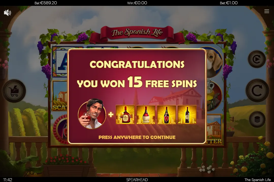 The Spanish Life Free Spins