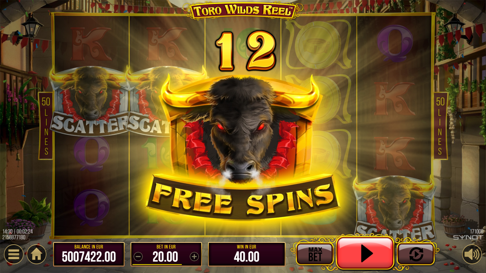 Toro Wilds Reel Free Spins