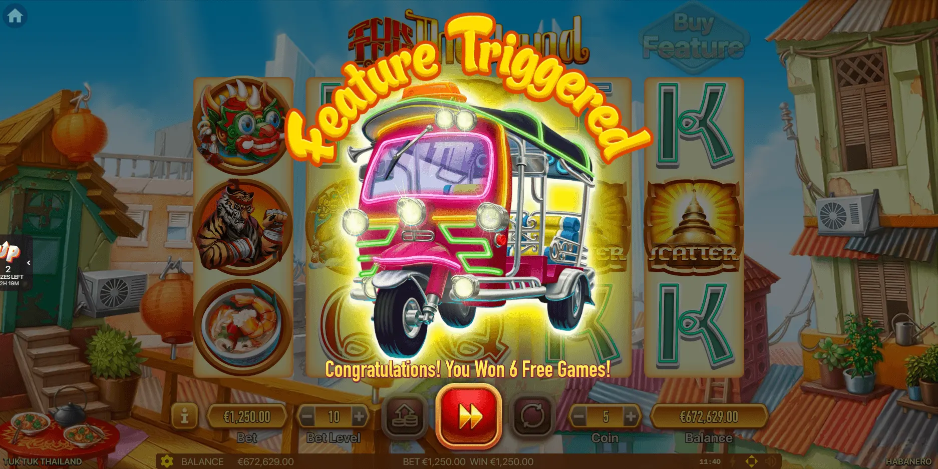 Tuk Tuk Thailand Free Spins