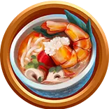 Tuk Tuk Thailand symbol Tom Yum Goong (Spicy Shrimp Soup)
