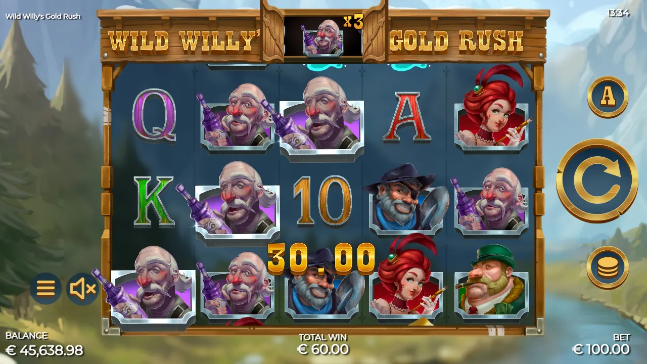 Wild Willy’s Gold Rush Multiplier Feature